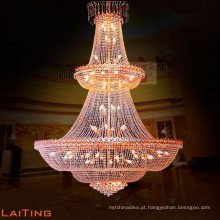Lustre de cristal Império fantástico lustre de cristal grande lâmpada lustre